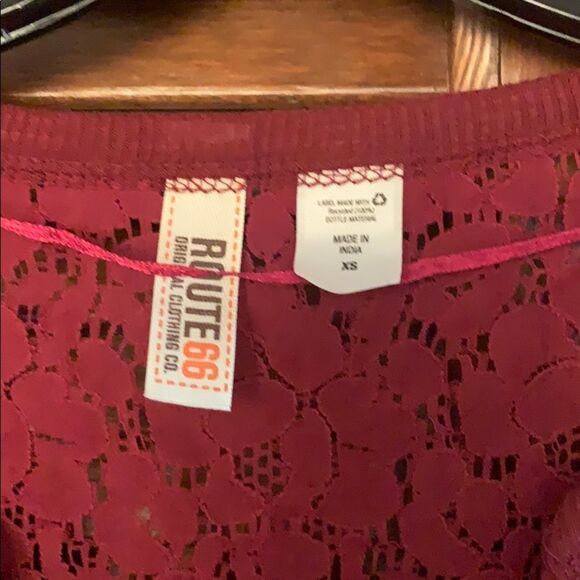 NWT 3/4 Sleeve Route 66 Top - Picture 2 of 5